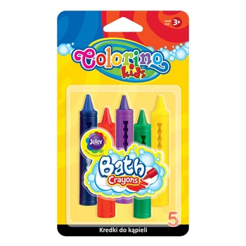 Мел цветной для рисования в ванной Colorino 9.5 см 5 цветов (67300PTR)