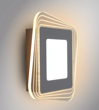 Управляемый светодиодный светильник, бра PLAZA 30W S-290×45-DOUBLE-ON/OFF- WHITE/CLEAR-220-IP40