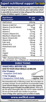 Suplement diety Vitabiotics Wellkid Multi-vitamin Liquid dla dzieci w płynie 150 ml (5021265246656)