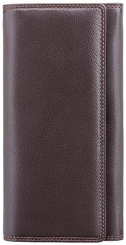 Жіночий гаманець із натуральної шкіри з монетницею Visconti HT35 Buckingham c RFID Chocolate 2968-87820