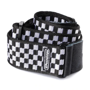 Ремень для гитары Jim Dunlop Classic Black / White Check Strap (D38-31BK)