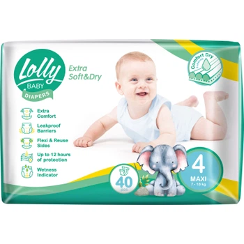 Подгузники Lolly Soft Maxi 4 7-18 кг 40 шт (4820174981266)