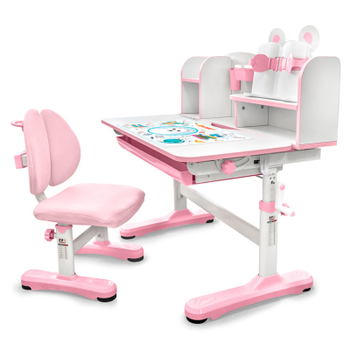 Парта со стулом Evo-kids Panda XL pink (BD-29 PN)
