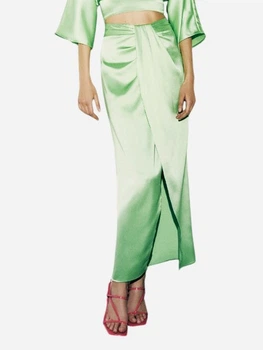 Спідниця жіноча Zara 3443/845 XS Зелена (03443845513019)