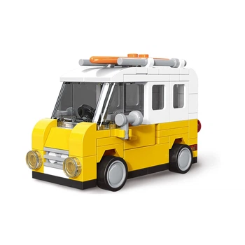 Конструктор инерционный Decool Mini Racing Фургон