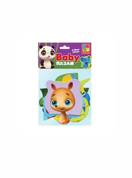 Беби MAXI картонные пазлы в пакете Vladi Toys «Зоопарк» Vladi Toys VT1722-18