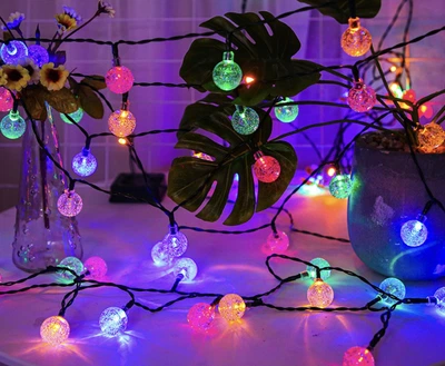 Светодиодная гирлянда на батарейках Smart Outhome тайские шарики, 10 м 80 LED, Разноцветный (S8LDMCOTHM)