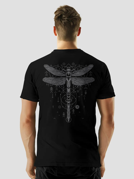 Футболка чоловіча "Dragonfly" чорна S