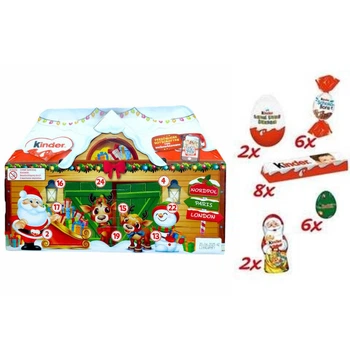 Адвент календарь Дом Kinder Mix 3D House ADVENT Молочный шоколад 234 g