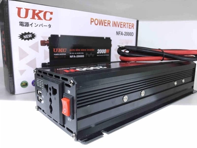 Преобразователь UKC AC/DC sine 12V/ 9558 с чистой синусоидой 2000W