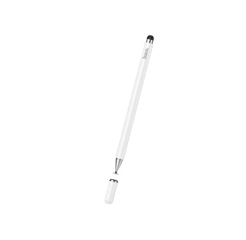 Стілус HOCO GM103, White, два наконечники: 1.5 мм із силіконовим диском та 3.5 мм