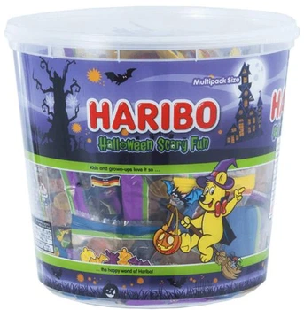 Микс мини пакетиков с желейными конфетами Haribo Halloween Scary Fun 800g
