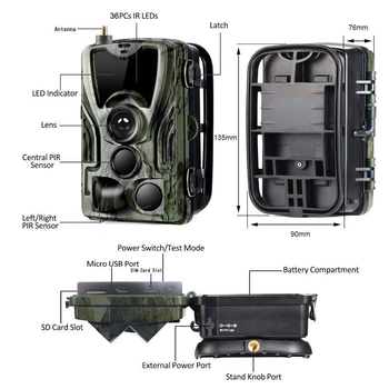 GSM фотоловушка HC-801M EU