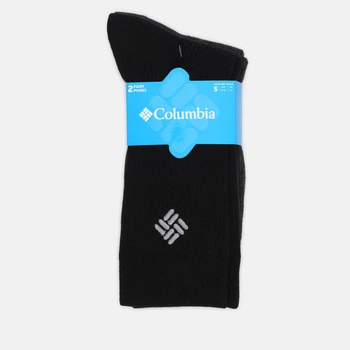 Набір жіночих шкарпеток високих бавовняних Columbia Ribbed Crew Dc S7019481-BLKGREY S (35-38) 2 пари Чорний (2990024442840)
