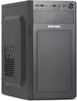 Корпус Everest 6116 400W 12cm, 2xUSB3.0, 2xUSB2.0 (12831)