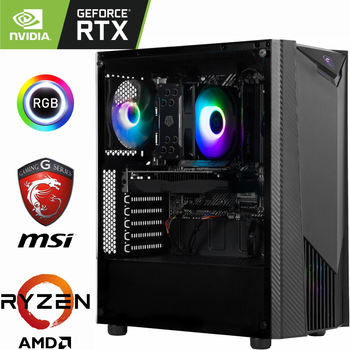 Игровой Компьютер MSI - Ryzen 9 5900X / GeForce RTX 3060 Ti 8ГБ / 32ГБ DDR4 / SSD 1 ТБ M.2 PCIe 4.0