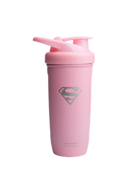 Шейкер для протеиновых коктейлей SmartShake с герметичной крышкой 900 мл розовый