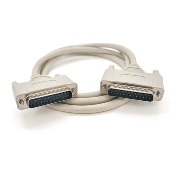 Кабель для принтера LPT DB25 M-M 25Pin 1.5m сірий OEM
