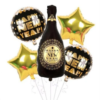 Фонтан Из Шаров Новогодний Happy New Year Золото | Рождество