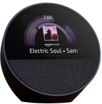 Портативна колонка Amazon Echo Spot Black (B0C2S2J7JP)