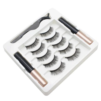 Набор ресниц Magnetic Eylashes and Eyeliner на магнитной подводке 5 пар Y4