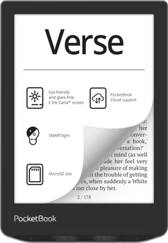Электронная книга PocketBook Verse 629 Touch Lux 6 8 Гб 1500mAh Mist Grey (PB629-M-CIS)