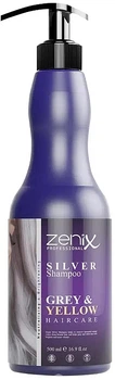 Серебряный шампунь для осветленных, мелированных и седых волос - Zenix Prof Hair Silver Shampoo 500ml (1358254-18927211)