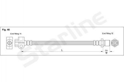 Тормозной шланг STARLINE HA CC.1211 90079571, 562315