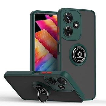 Чехол-накладка TPU Color Matte Ring для Infinix Hot 30 Play green