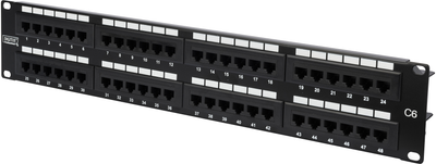 Патч-панель Digitus CAT 6 48-port 2U 19" (DN-91648U)