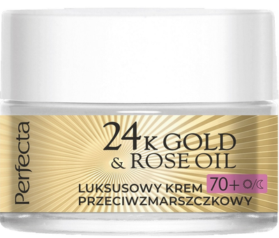 Крем для обличчя Perfecta 24K Gold & Rose Oil 70+ від зморшок 50 мл (5900525083210)