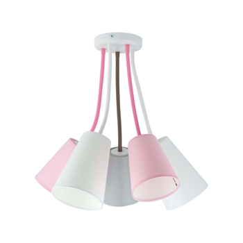Люстра потолочная WIRE KIDS 6025 TK-Lighting белый / белый, разноцветный, розовый, серый