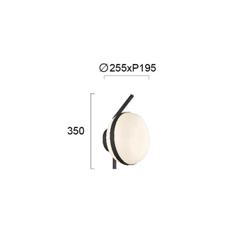 Бра PALMA 4245400 Viokef белый, черный