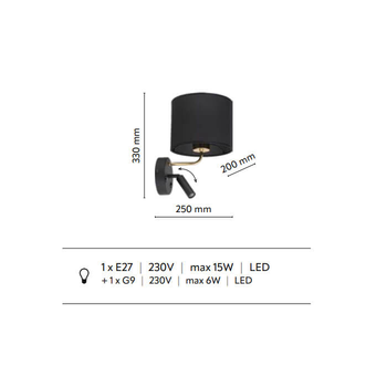Бра RICHI 4236 TK-Lighting белый, серебристый
