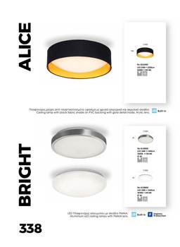Светильник потолочный BRIGHT 4158900 Viokef хром / белый