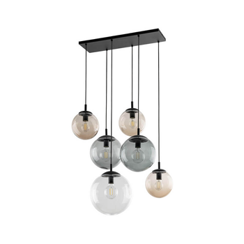 Люстра подвесная ESME 4819 TK-Lighting черный / графит, прозрачный, разноцветный, янтарный