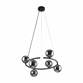 Люстра подвесная ANABELLE 6843 TK-Lighting черный / дымчатый, черный