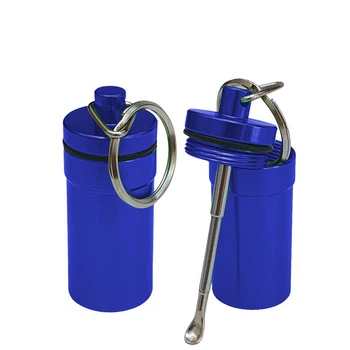 Брелок - Контейнер С Ложкою "Container Keychain Blue"