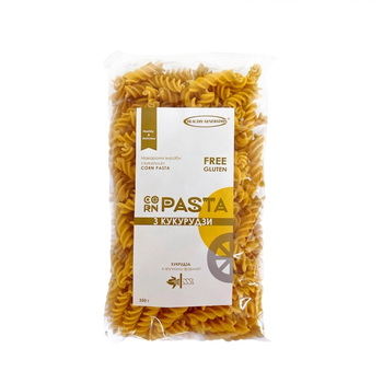 Кукурузная паста без глютена Healthy generation "Fusilli", 350g