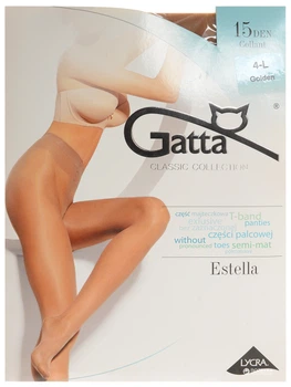 Колготы 15 Den женские Gatta Estella 4 р Коричневые (5900042048624)