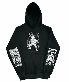 Худі аніме "Ван Піс. Мугівара Луффі" S Чорна (onepiecehoodie-00-005-S)