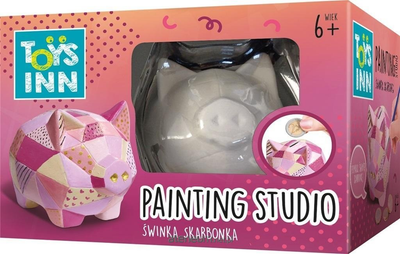 Zestaw kreatywny Toys Inn Painting studio skarbonka Świnka (5901583298820)