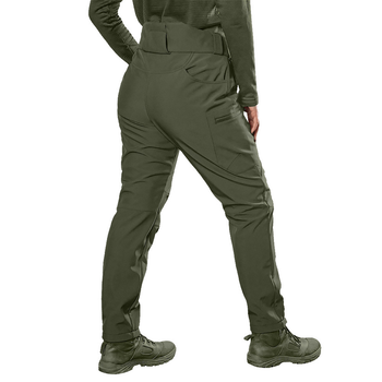 Зимние женские брюки Camotec SoftShell на микрофлисе олива размер XS