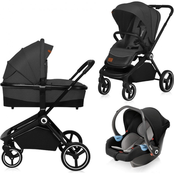 Коляска Lionelo 3 в 1 Mika Graphite [100639]