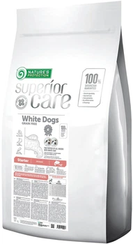 Сухой беззерновой корм для щенков Nature's Protection Superior Care White Dogs Grain Free Starter All Breeds 17 кг