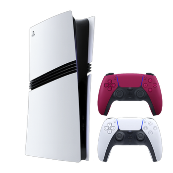 Набір Консоль Sony PlayStation 5 Pro 2TB White + Геймпад Бездротовий DualSense Cosmic Red