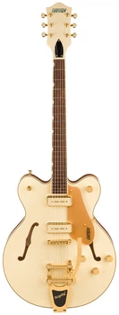 Гітара напівакустична GRETSCH ELECTROMATIC PRISTINE LTD CENTER BLOCK DOUBLE-CUT WITH BIGSBY WHITE GOLD (237038)