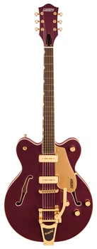Гітара напівакустична GRETSCH ELECTROMATIC PRISTINE LTD CENTER BLOCK DOUBLE-CUT WITH BIGSBY DARK CHERRY METALLIC (237037)