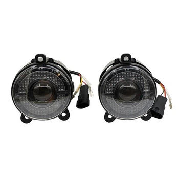 LED фары противотуманные 90 мм 60W Lada Priora 2007-2018 Газель Шевроле Нива четкая СТГ 2 штуки