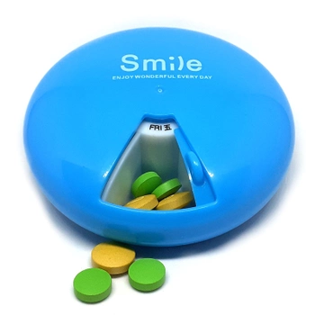 Контейнер для таблеток Smile Original на 7 днів блакитний (W1000186)